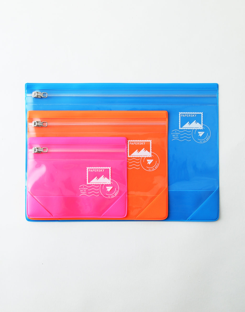 colorful flat pouch